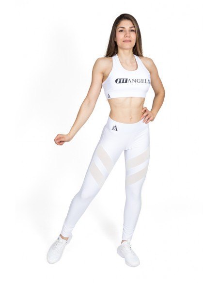 Top deportivo Basic White Lines - Frontal